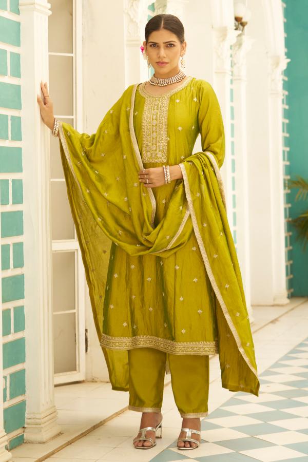 VredeVogel  Samyukta Heavy Vichitra Silk And Anarkali Style Embrodiry